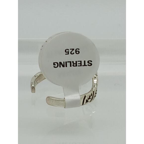 Vintage Sterling Silver Butterfly Floral Toe Ring Handcrafted Unique Boho Style - Picture 4 of 10